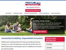 Tablet Screenshot of novusfranchising.com